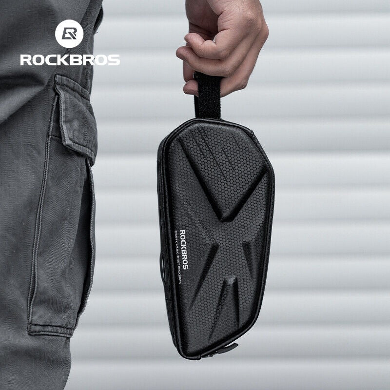 ROCKBROS Bicycle Bike Top Tube Frame Bag 1.4L Cycling Waterproof Hard Shell