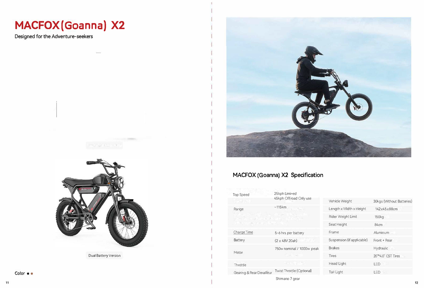 MACFOX Goanna X2 Dual Battery e-bike
